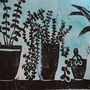 Cactus Botanical Linocut Print, thumbnail 6 of 6