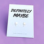 Definitely Maybe Sterling Silver Earrings, thumbnail 1 of 3