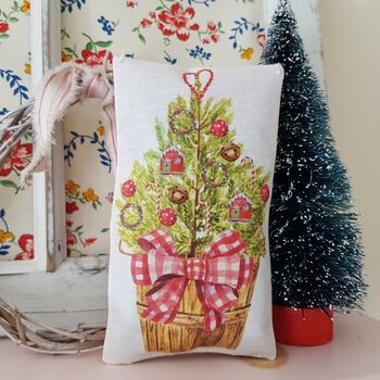 Christmas Illustration Scented Fabric Gift Pillow, 6 of 10