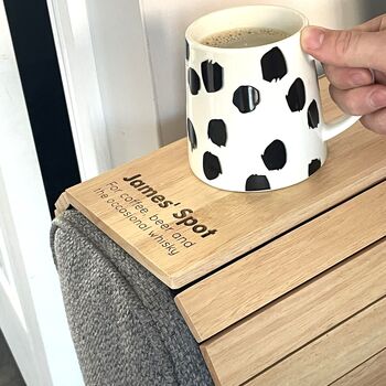 Personalised Wooden Sofa Tray, 3 of 7