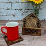 Wooden Jali Carved Coasters, thumbnail 2 of 8