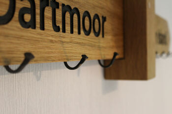 Personalised Oak Coat Rack, 6 of 12