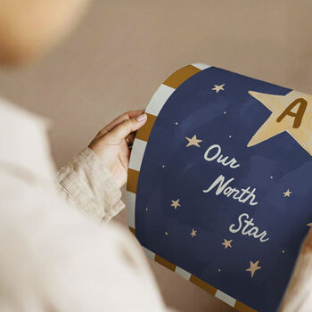 Personalised Our North Star Nursery Initial Art Print, 3 of 12