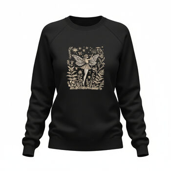 Gold Garden Fairy Embroidered Sweatshirt, 3 of 6