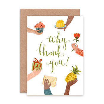 'Why Thank You' Greeting Card, 2 of 2