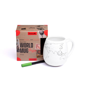 World Map Colour In Mug, 5 of 8