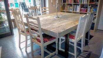Industrial Sleeper Dining Table 509, 2 of 3