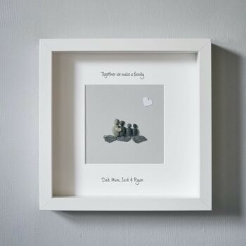 Personalised Natural Grey Pebble Picture, 2 of 7