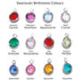 Swarovski Crystal Birthstone Sterling Silver Earrings, thumbnail 4 of 4