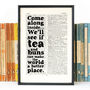 'Tea And Buns' Kitchen Art Quote Print, thumbnail 2 of 5