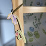 Bluebell And Ladybird Wooden Hanging Decoration, thumbnail 1 of 11