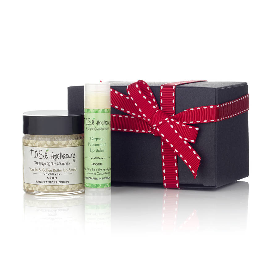 Lip Scrub And Lip Balm Set By TOSe Apothecary