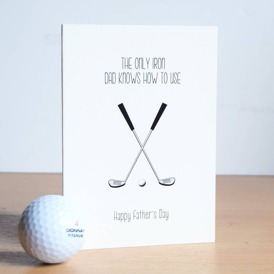 Funny Golf Father's Day Card By Of Life & Lemons