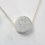 Zodiac Star Sign Silver Tone Necklace, thumbnail 5 of 5