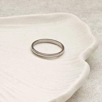 Classic Band Ring Silver 2mm, 4 of 6