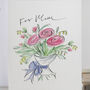 'For Mum' Bouquet Card, thumbnail 3 of 3