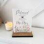 Floral Personalised Wedding Camera Sign Opaque, thumbnail 3 of 5