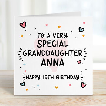 Granddaughter Birthday Card Any Age, 2 of 2