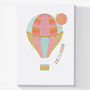 Personalised Hot Air Balloon Nursery Print, thumbnail 3 of 4