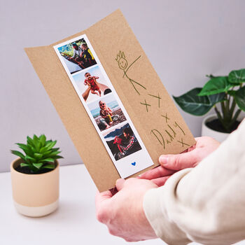Personalised Photo Strip Father's Day Card, 4 of 5