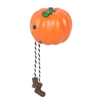 Cute Smiling Pumpkin Shelf Sitter Ornament, 2 of 2