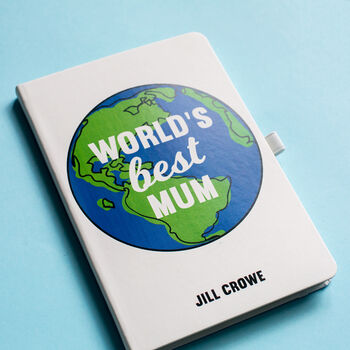 'World's Best Mum' Personalised Notebook, 4 of 6