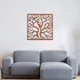 Elegant Autumn Tree Metal Wall Art: Modern Decor, thumbnail 7 of 12