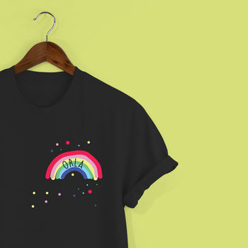 Personalised Rainbow Unisex T Shirt, 3 of 3