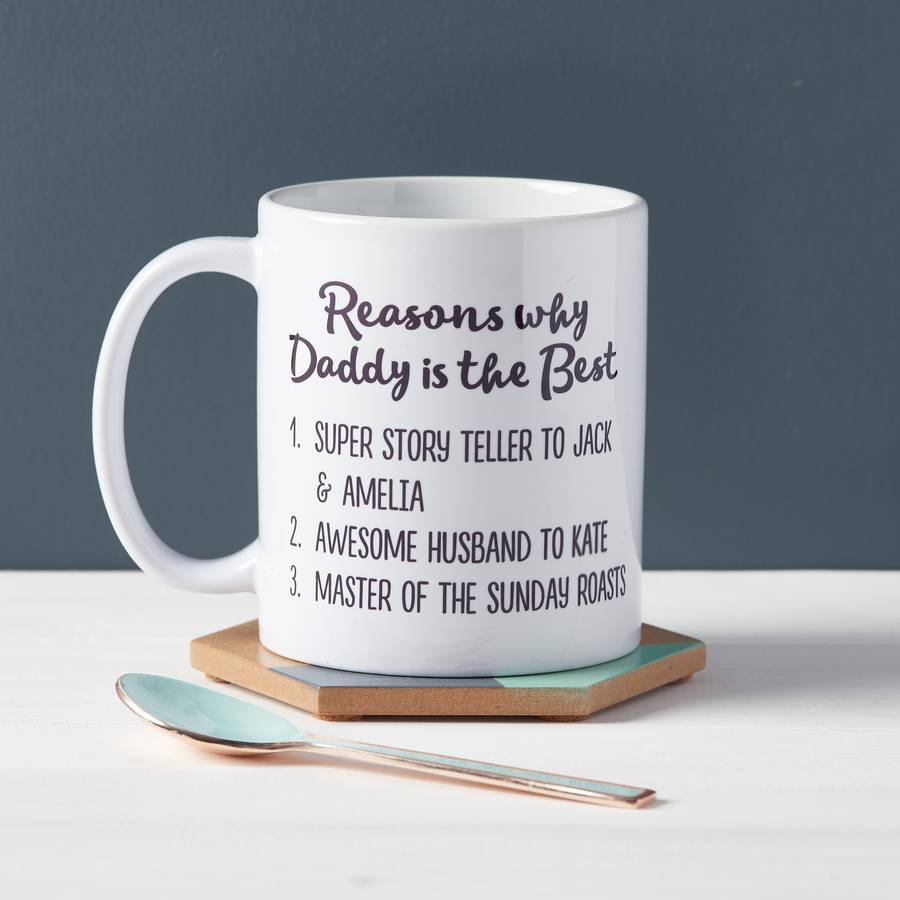 Reasons Why Daddy Is Best Father's Day Mug By Sunday's Daughter