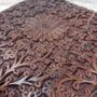 Floral Carved Wooden Jewellery Box, thumbnail 2 of 8
