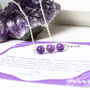 Amethyst Necklace, Anxiety Relief Healing Crystal, thumbnail 5 of 5