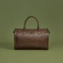 Personalised Mens Holdall Weekend Bag, Leather Look Bag, thumbnail 2 of 6