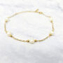Freshwater Pearl Bridesmaid Wedding Gold Bracelet, thumbnail 5 of 5