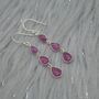 Ruby Earrings Dangle Drop, thumbnail 1 of 8