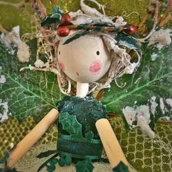 Personalised Christmas Holly Berry Fairy, 2 of 11