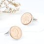 30th Birthday 1994 Penny Coin Cufflinks, thumbnail 1 of 10