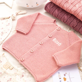 New Baby Cardigan, Babygrow And Hat Gift Set, 11 of 12