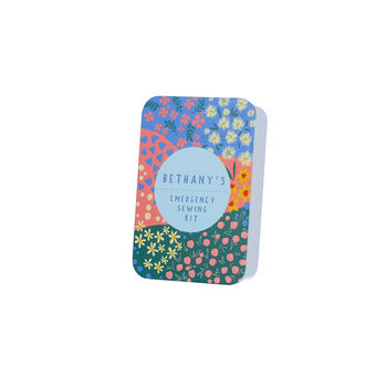 Personalised Ditsy Floral Mini Sewing Storage Tin, 3 of 8