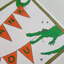 Crocodile Party Invitation And Thank You Notecards, thumbnail 5 of 6