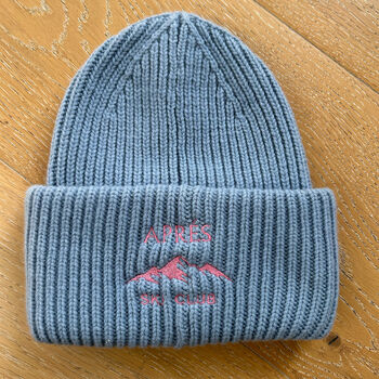 Personalized Embroidered 'Apres Ski' Beanie, 2 of 7