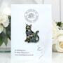 Floral Black Cat Enamel Pin Badge, Friendship Jewellery Gift, Botanical Cat Brooch, Unusual Gift, thumbnail 1 of 8