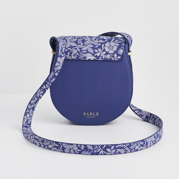 Blue Agnes Floral Saddle Bag, 5 of 8