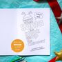 Personalised Santa Got Stuck Colouring Book, thumbnail 4 of 8
