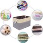 Set Of Four Storage Baskets Foldable Fabric Boxes, thumbnail 5 of 7