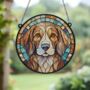 Beagle Stained Glass Effect Suncatcher, thumbnail 5 of 6