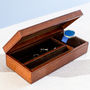 Personalised Leather Watch And Cufflink Box, thumbnail 4 of 10