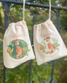 Secret Garden Bird Feeding Bag For Grandad Or Dad, 5 of 6