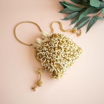 Gold Glamour Potli Bag, 2 of 6