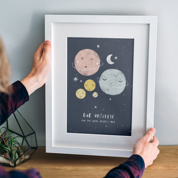 Personalised 'Our Universe' Family Planet Print, 2 of 8