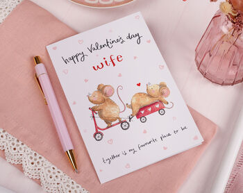 Mouse Sentimental Valentine Card For Wife, 2 of 2